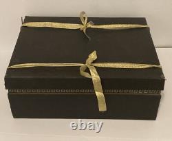 Limoges Medusa Greek Key Gold Red Teapot Cups Saucers Coffee Tea 17 Pieces Set