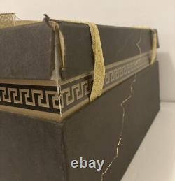 Limoges Medusa Greek Key Gold Red Teapot Cups Saucers Coffee Tea 17 Pieces Set