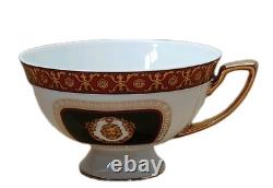 Limoges Medusa Greek Key Gold Teapot Cups Saucers Coffee Tea 17 Pieces Set