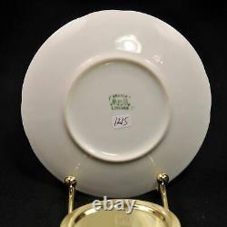 Limoges PM de M Old Abbey Set 4 Chocolate Cups & 6 Saucers Pink Gold 1908-1913