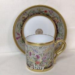 Limoges Royale Fleurs des Champs Cup Saucer ANCIENNE MANUFACTTURE Gold