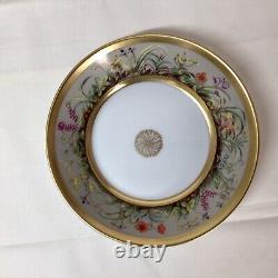 Limoges Royale Fleurs des Champs Cup Saucer ANCIENNE MANUFACTTURE Gold