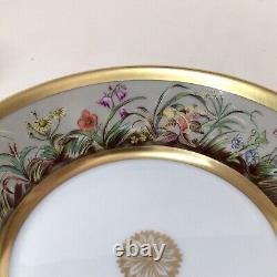 Limoges Royale Fleurs des Champs Cup Saucer ANCIENNE MANUFACTTURE Gold