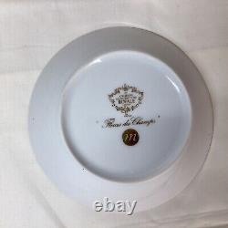 Limoges Royale Fleurs des Champs Cup Saucer ANCIENNE MANUFACTTURE Gold