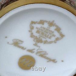 Limoges Royale Fleurs des Champs Cup Saucer ANCIENNE MANUFACTTURE Gold