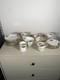 Locarno Fine Bone China Tea Coffee Set Plates Cups Saucers England Floral Gold