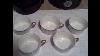 Lot Of 5 Cleveland China G H B Co Warranted 18 Carat Gold Coffee Cups