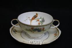 Lot of 22 Pc. Golden Pheasant (Octagonal) ALTROHLAU Footed Bouillon Cup & Saucer