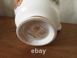 Lovely Vintage Paragon Floral Red Pink Honiton Gilded Double Warrant 18 Pieces