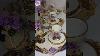 Luxury Bone China Cup U0026 Saucer Set Purple Floral Design With Gold Rim 6 Pieces Tea U0026 Coffee Set