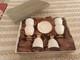 Luxury Coffee Cups Set Gold White Porcelain Tea Espresso Cups 12pcs Gift