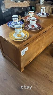 Luxury Porcelain Coffee Set Joseph Nigg Vienna Academy Edition Gilded Colourful