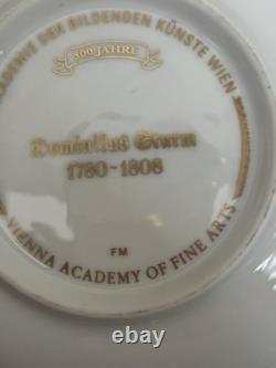 Luxury Porcelain Coffee Set Joseph Nigg Vienna Academy Edition Gilded Colourful