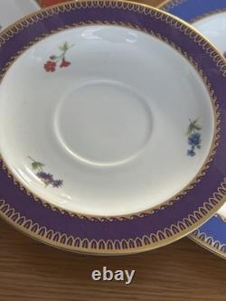 Luxury Porcelain Coffee Set Joseph Nigg Vienna Academy Edition Gilded Colourful