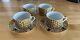 Lynn Chase Amazonian Jaguar Cup And Saucer 24k Gold Rim Set Of 4 Cups 2 Saucers