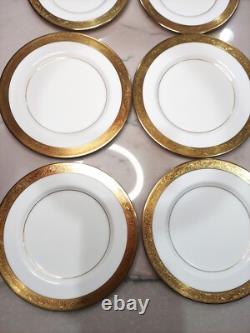MIKASA HARROW Bone China Gold Rim 15 pcs CUPS/SAUCERS/PLATES, REPLACEMENTS EUC