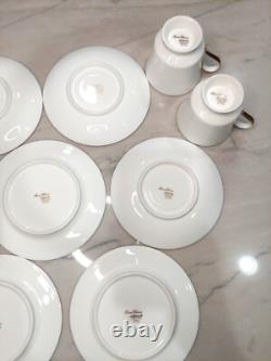 MIKASA HARROW Bone China Gold Rim 15 pcs CUPS/SAUCERS/PLATES, REPLACEMENTS EUC