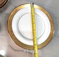 MIKASA HARROW Bone China Gold Rim 15 pcs CUPS/SAUCERS/PLATES, REPLACEMENTS EUC