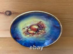 Marquis Fine China Handpainted And Carat Gold Set Of Five Tea Cups And Saucers