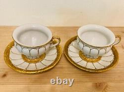 Meissen tete a tete Coffee 2x mocha cup and 2 x saucers