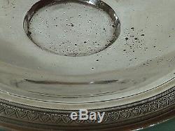 Mexican Spanish Colonial Silver Tea Cup & Saucer, Gold Washed Interior