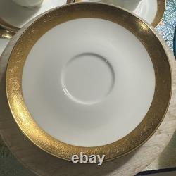 Mikasa Harrow Gold, Bone China Cups Saucers Set Japan Set of 4