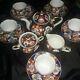 Mint Gold Imari Tea Set Teapot Sugar Creamer 5 Teacups / Cups & Saucers