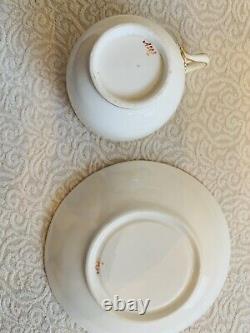 Minton Cup Saucer (gold Bows Ribbons Special Handle) (rare Find Antique)