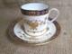 Minton'dynasty' Cup & Saucer Conalt Blue Band & Raised Gold Demitasse Design