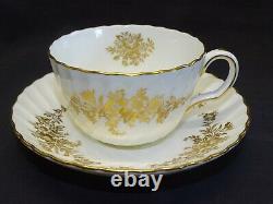 Minton England Marlow Gold Set of 12 Cups & Saucers