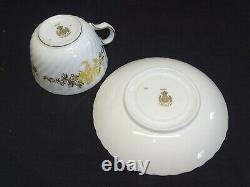 Minton England Marlow Gold Set of 12 Cups & Saucers