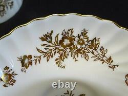 Minton England Marlow Gold Set of 12 Cups & Saucers
