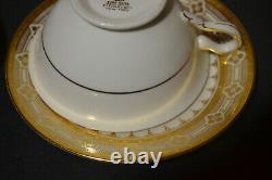 Minton For Tiffany & Co Coffee Cups With Saucers Raised Gold Set Of 9