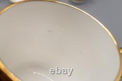 Minton For Tiffany & Co. H5060 9 Demitasse Cups & 10 Saucers Gold Cobalt Blue