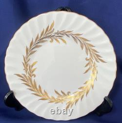 Minton Golden Symphony White Tea Set 21 Pieces Cup Saucer Milk Sugar Side Plate