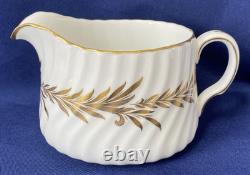 Minton Golden Symphony White Tea Set 21 Pieces Cup Saucer Milk Sugar Side Plate