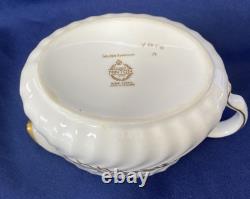 Minton Golden Symphony White Tea Set 21 Pieces Cup Saucer Milk Sugar Side Plate