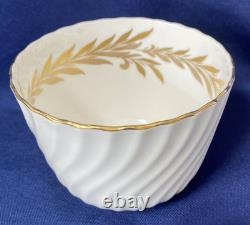 Minton Golden Symphony White Tea Set 21 Pieces Cup Saucer Milk Sugar Side Plate