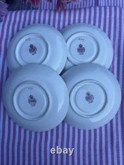 Minton H1935 Gold Greek Key Demitasse Cups & Saucers Set of 7 Excellent