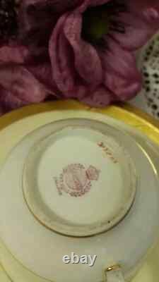 Minton H. 2809 Cups, Saucers, Side Plates. Cream/ White And Gold Romaneaque Teaset