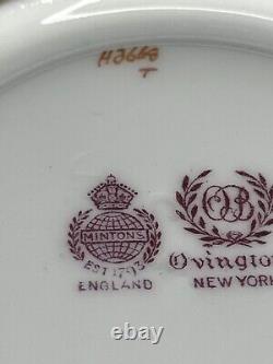 Minton H 3668 9 2 Handled Tea Cups Soup withSaucers Gold Cobalt Blue Encrusted Rim