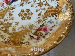 Minton Peach Gold Tea Cup & Saucer (2) c. 1828-1842 Green & Sons St. Pauls London