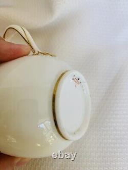 Minton Split Handle Cup Saucer Gold Bows Antique