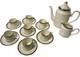 Minton St James Bone China Cream&gold Cups With Saucers Coffee Pot Milk Jag