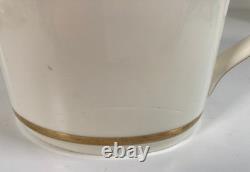 Minton St James Bone China Cream&Gold Cups with Saucers Coffee pot Milk Jag