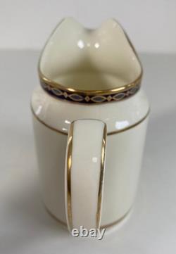 Minton St James Bone China Cream&Gold Cups with Saucers Coffee pot Milk Jag