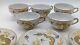Moriage Gold Dragon Lithopone Cups Saucers Plates 17 Pieces Tomoe China Japan