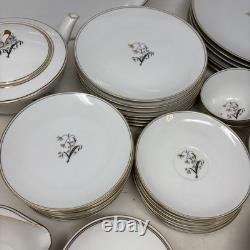 NORITAKE CHINA Japan #5522 Diana 43 Piece Set