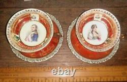 Napoleon and Josaphine Royal Vienna Antique cup and saucer