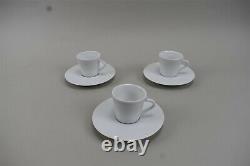Nespresso Ritual Porcelain Coffee/espresso Cups Saucers ANDREE PUTMAN Set of 6